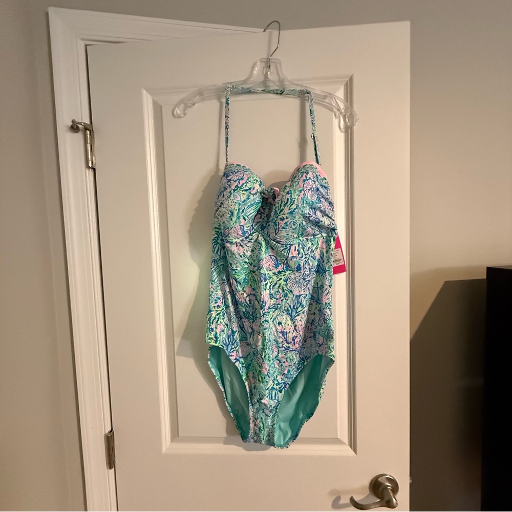 Lilly Pulitzer one piece swim suit, size 16